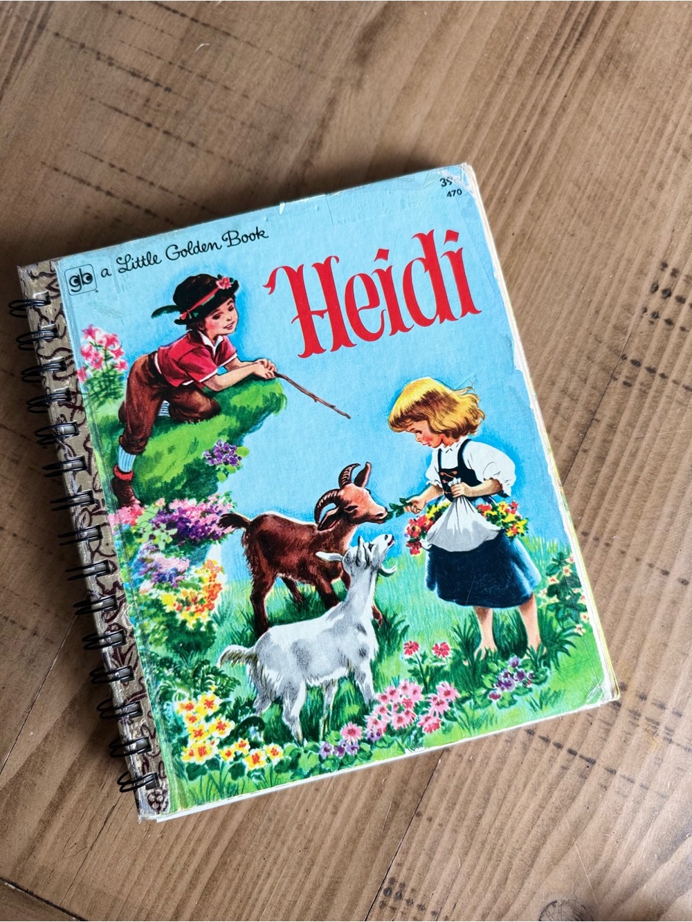 Little Golden Book: Repurposed Journal/Heidi
